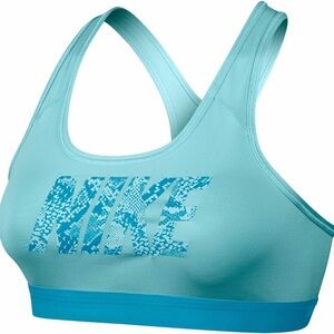 Nike Teal & Blue Logo Sports Bra Size Medium NWOT